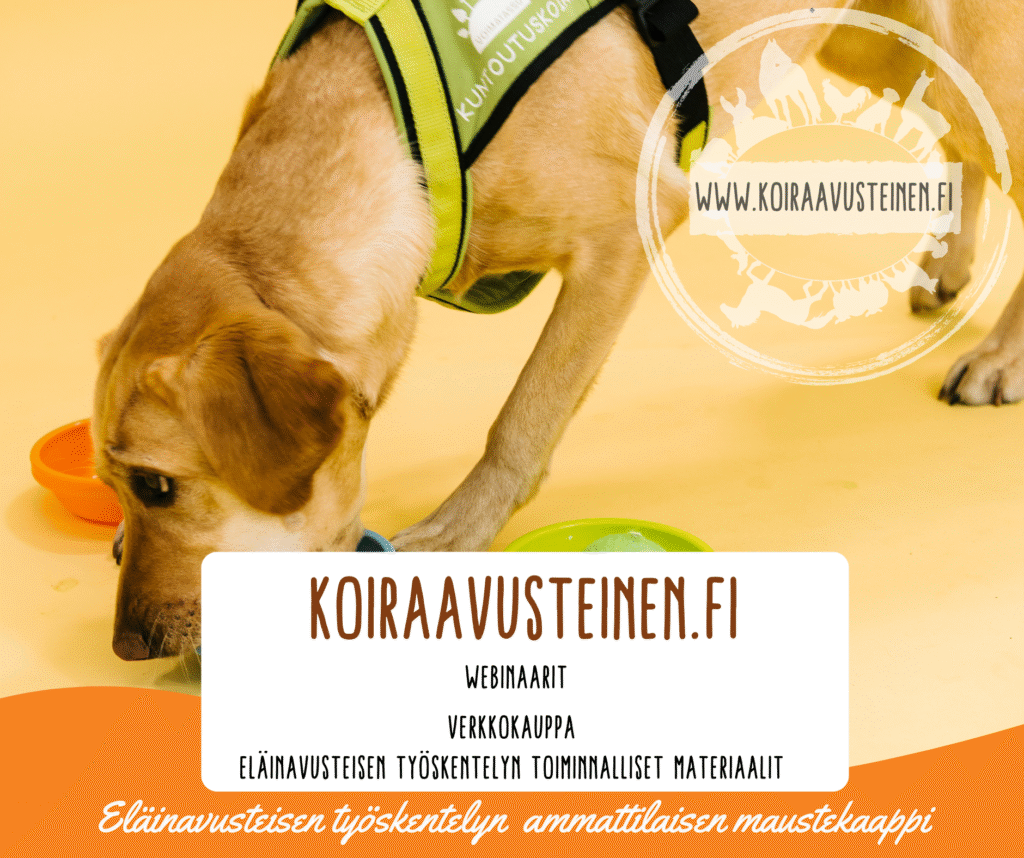Eläinavusteinen työskentely mainos koiraavusteinen.fi