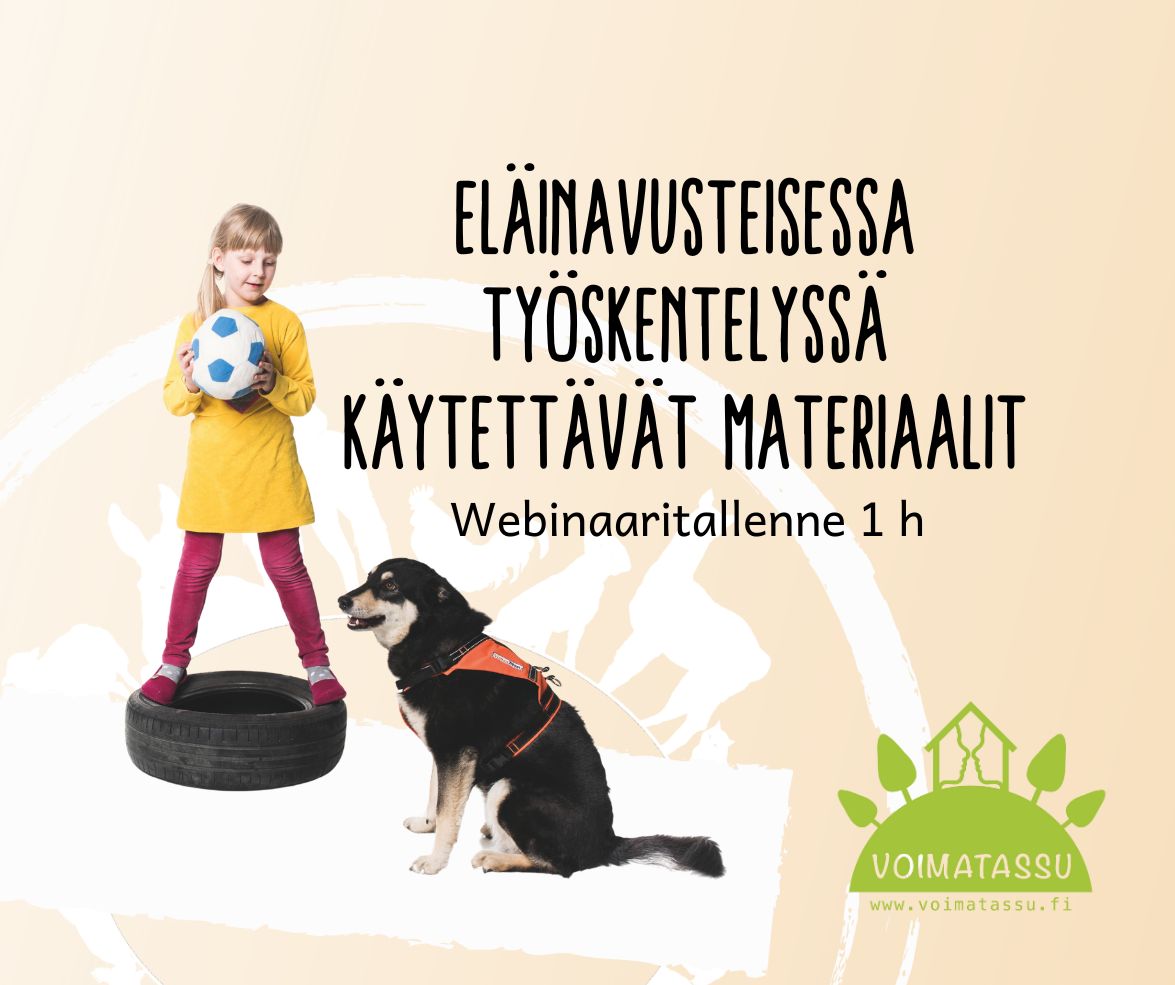 eläinavusteinen työskentely materiaalit -luennon kuva