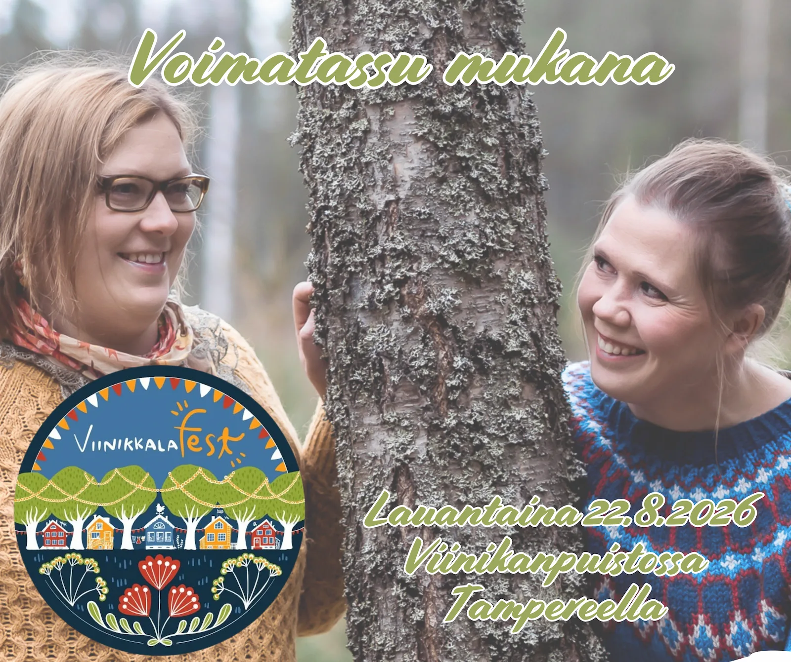 Voimatassu mukana Viinikkala fest lauantaina 22.8.2026 Viinikanpuistossa Tampereella